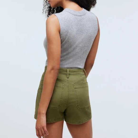 MADEWELL the perfect vintage fatigue shorts in desert olive (sz26) - Picture 2 of 14
